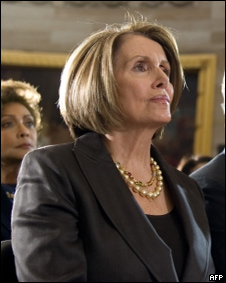 Nancy Pelosi, presidenta de la Cmara de Representantes del Congreso