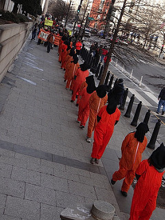 Protesting to close Guantanamo