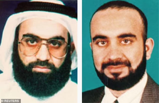 The documents further detail how interrogators were convinced Baluchi knew more than he was letting on due to his relationship with the self-proclaimed mastermind behind the 9/11 attacks, Khaled Sheikh Mohammed, his uncle, pictured here on the FBI's Most Wanted List